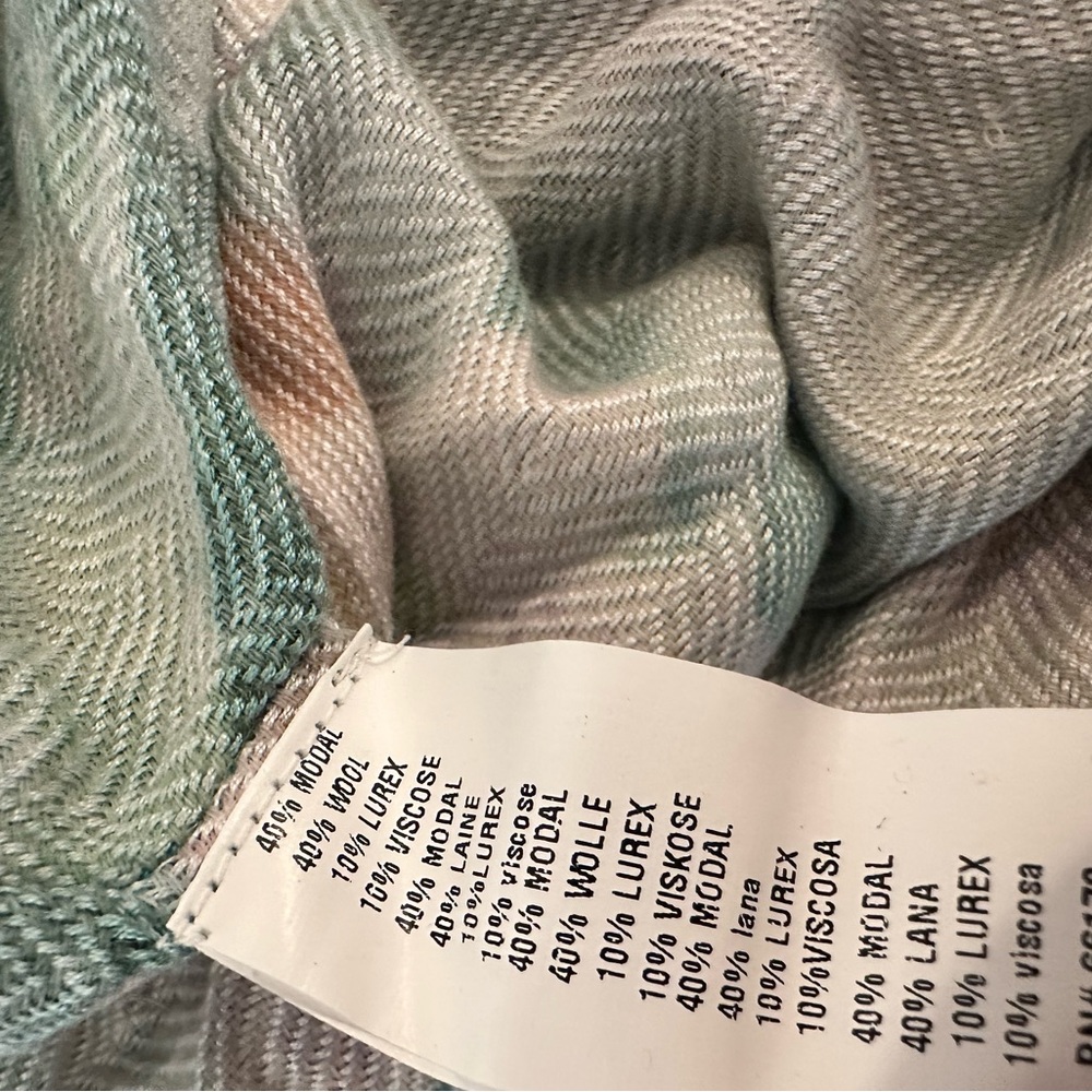 Rare Anthropologie Blank London Floral colorful tropical Wrap New without tags - Picture 13 of 15
